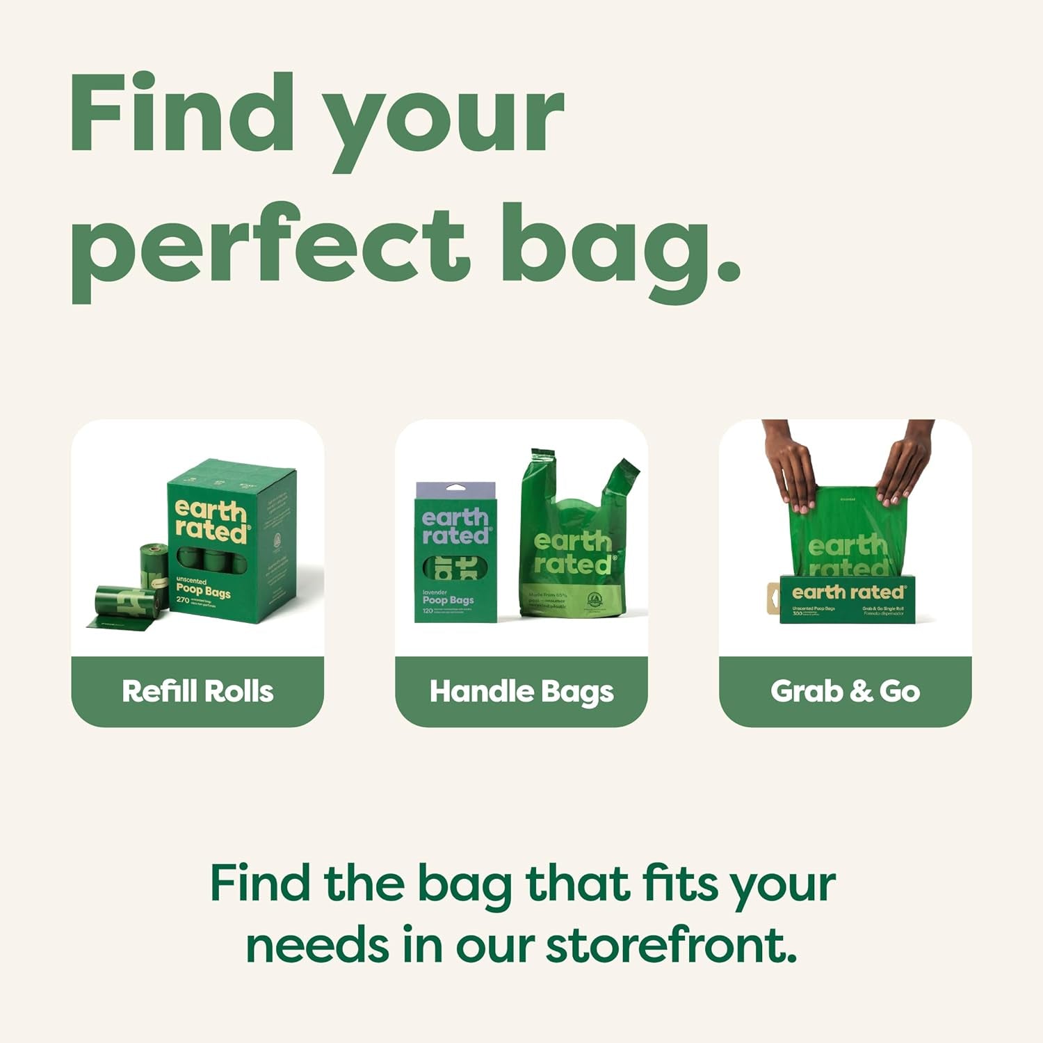 Earth Rated Dog Poo Bags with Handles Value Pack, Easy Tie and Guaranteed Leakproof, Lavender, 600 Handle Bags